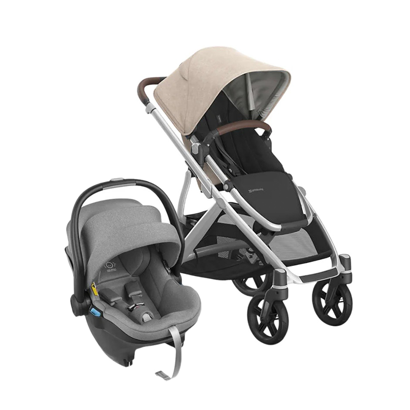UPPAbaby Vista V3 Stroller + Mesa I-Size Infant Car Seat - Greyson
